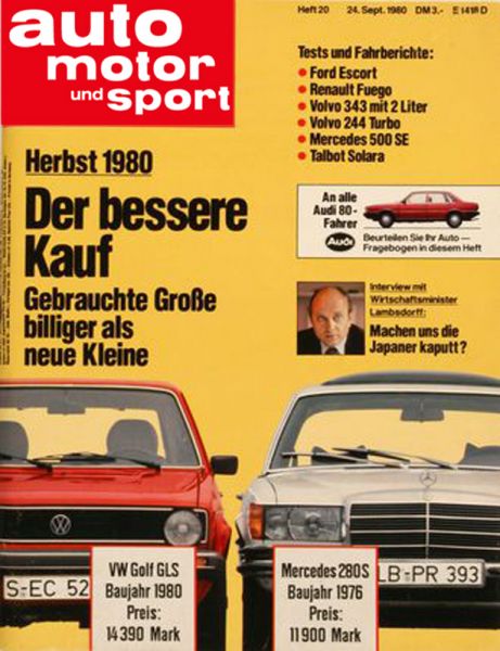 Auto Motor Sport, 24.09.1980 bis 07.10.1980