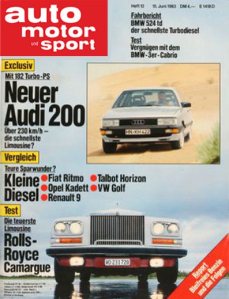 Auto Motor Sport, 15.06.1983 bis 28.06.1983