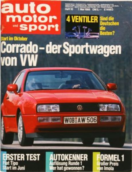 Auto Motor Sport, 07.05.1988 bis 20.05.1988