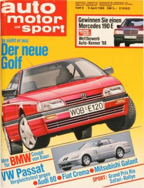 Auto Motor Sport, 09.04.1988 bis 22.04.1988