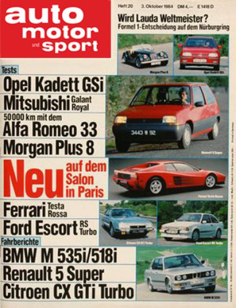 Auto Motor Sport, 03.10.1984 bis 16.10.1984
