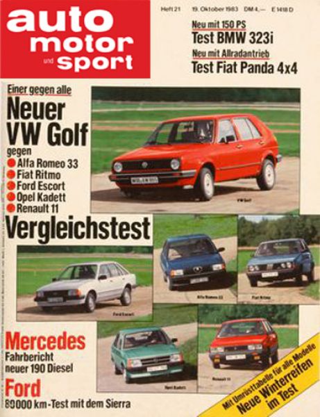 Auto Motor Sport, 19.10.1983 bis 01.11.1983