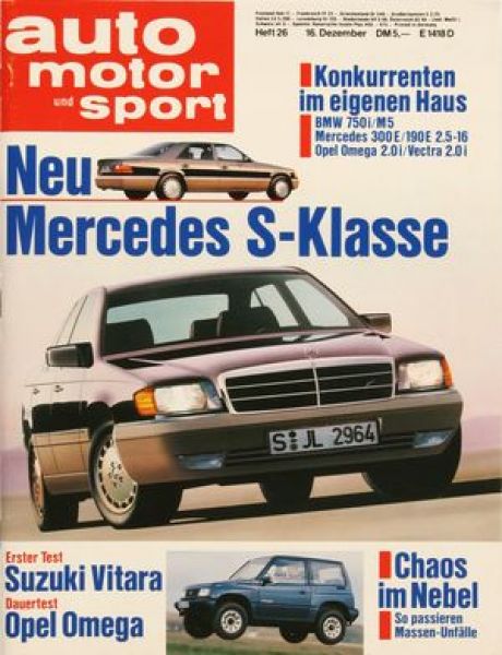 Auto Motor Sport, 16.12.1988 bis 29.12.1988