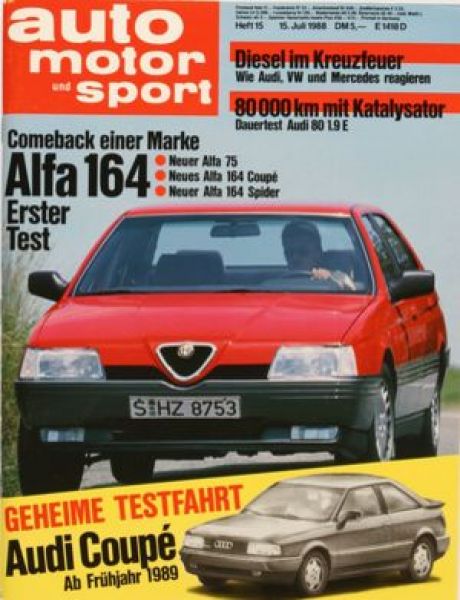 Auto Motor Sport, 15.07.1988 bis 28.07.1988