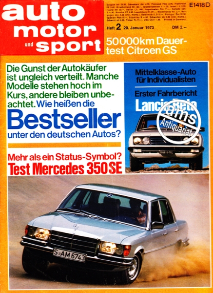 Auto Motor Sport, 20.01.1973 bis 02.02.1973