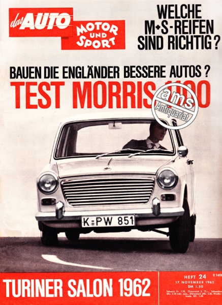 Auto Motor Sport, 17.11.1962 bis 30.11.1962