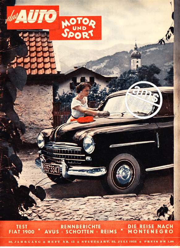 Auto Motor Sport, 25.07.1953 bis 07.08.1953
