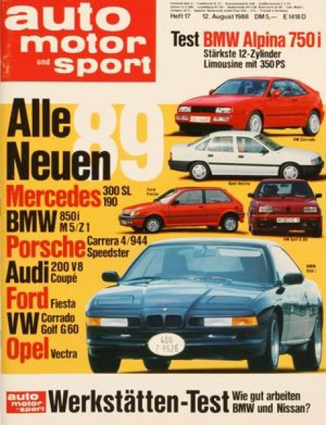 Auto Motor Sport, 12.08.1988 bis 25.08.1988