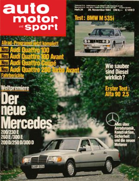 Auto Motor Sport, 28.11.1984 bis 11.12.1984