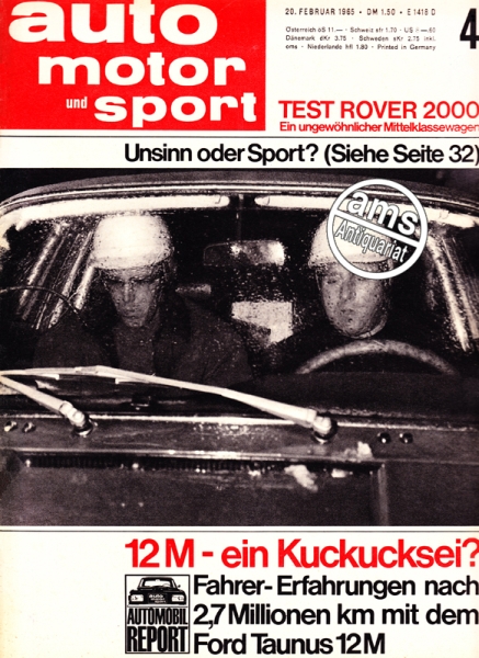 Auto Motor Sport, 20.02.1965 bis 05.03.1965