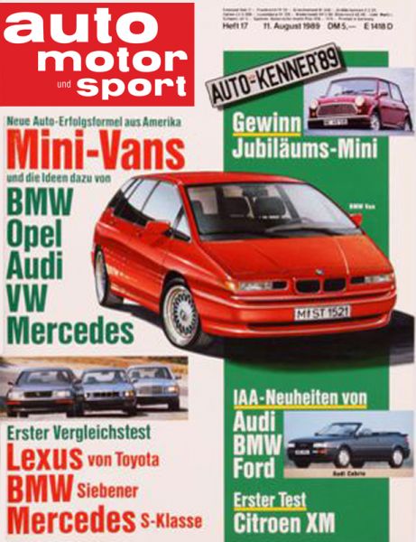 Auto Motor Sport, 11.08.1989 bis 24.08.1989