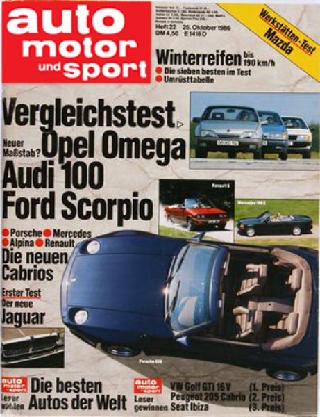 Auto Motor Sport, 25.10.1986 bis 07.11.1986