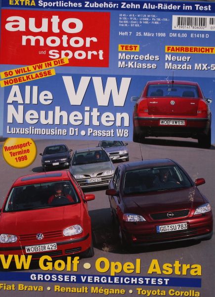 Auto Motor Sport, 25.03.1998 bis 07.04.1998