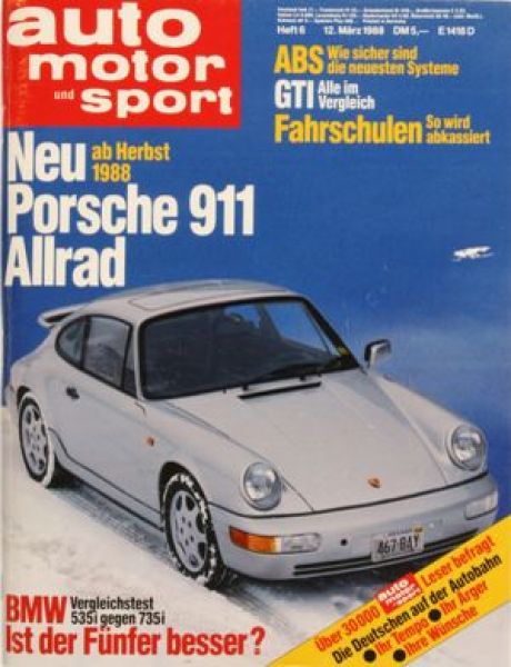 Auto Motor Sport, 12.03.1988 bis 25.03.1988