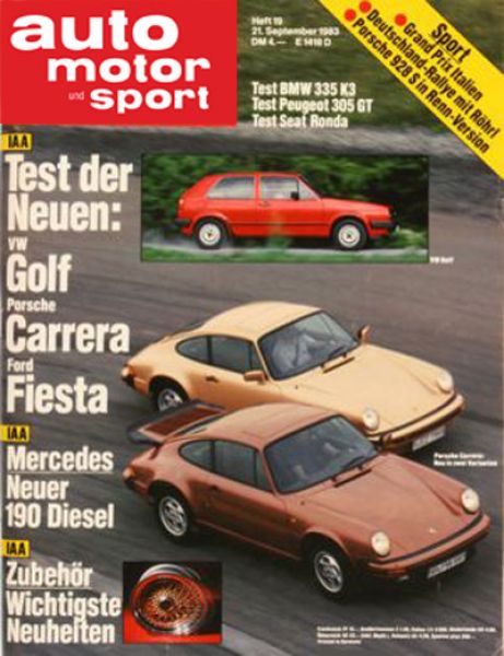 Auto Motor Sport, 21.09.1983 bis 04.10.1983
