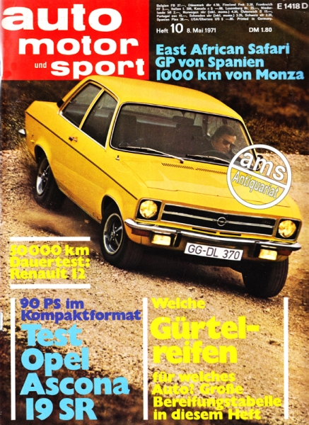 Auto Motor Sport, 08.05.1971 bis 21.05.1971
