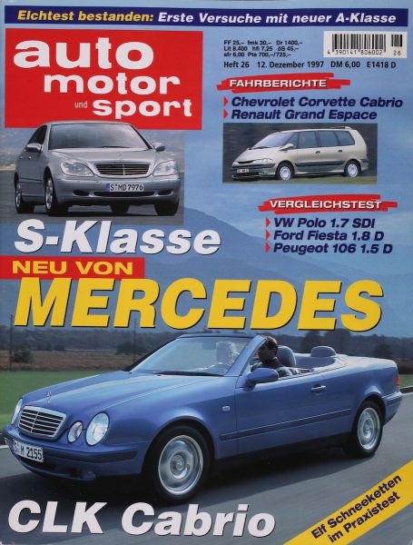 Auto Motor Sport, 12.12.1997 bis 25.12.1997